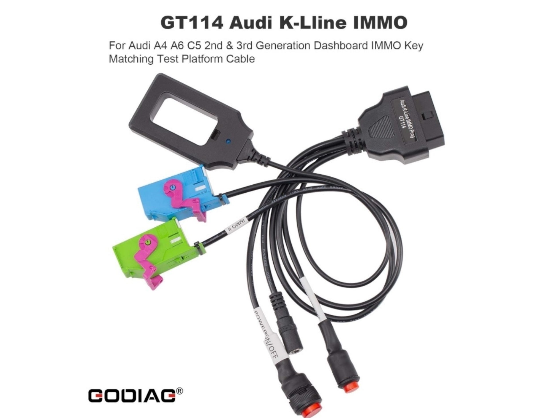 Godiag - VW / Audi / Skoda / SEAT Test Platform Cable Bundle— GT110 / GT111 / GT112 / GT114