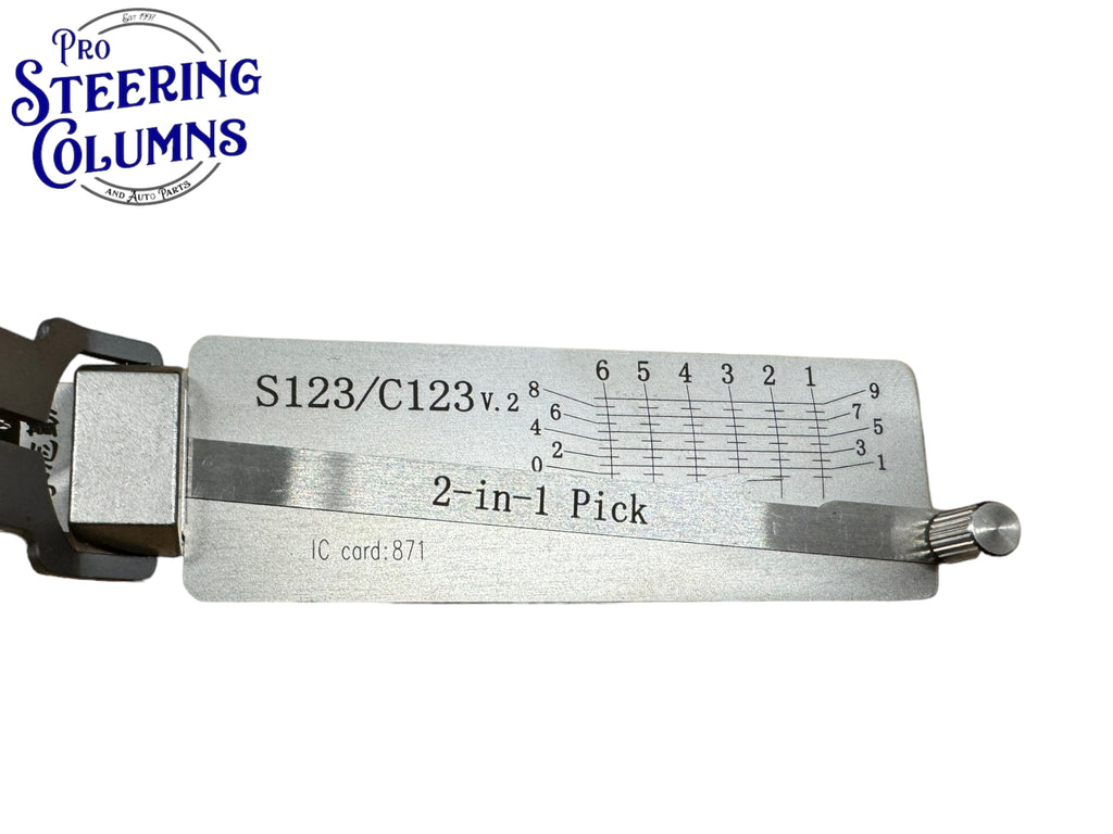 Original Lishi 2 in 1 Schlage S123 C123 Pick & Decoder Genuine New