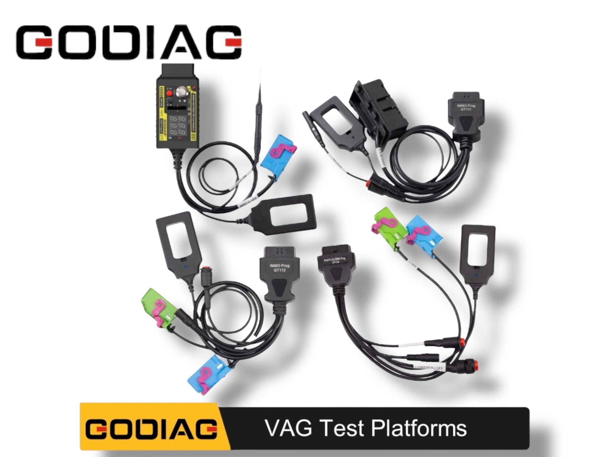 Godiag - VW / Audi / Skoda / SEAT Test Platform Cable Bundle— GT110 / GT111 / GT112 / GT114