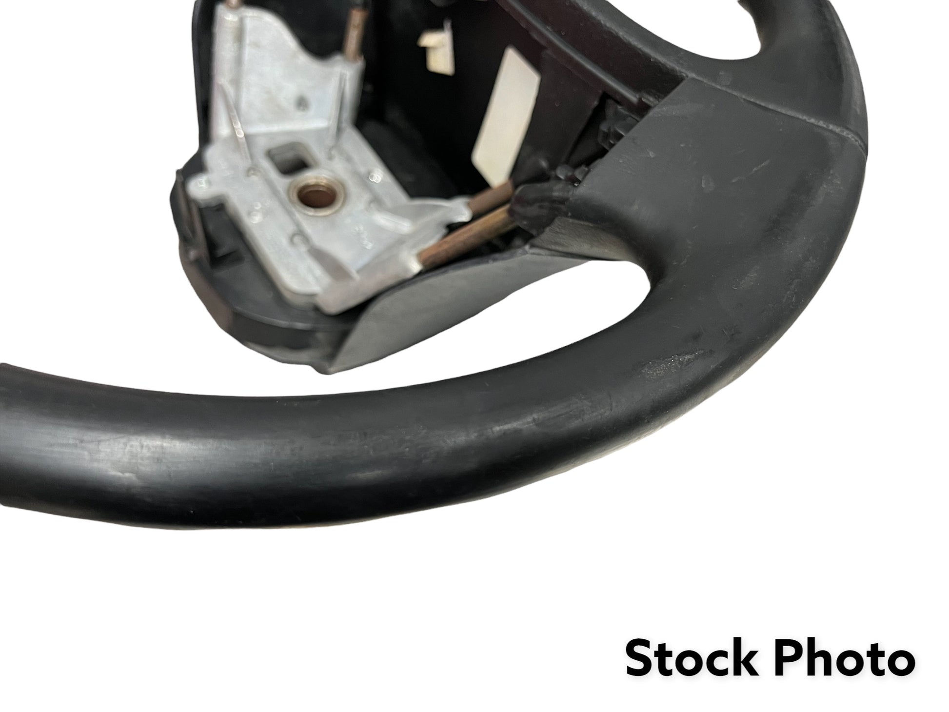 1992-1997 F-150 F-250 F-350 Bronco Steering Wheel Black Rubber Used OEM