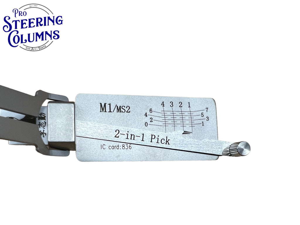Original Lishi 2 in 1 M1 MS2 Master Pick & Decoder Anti Glare Genuine New