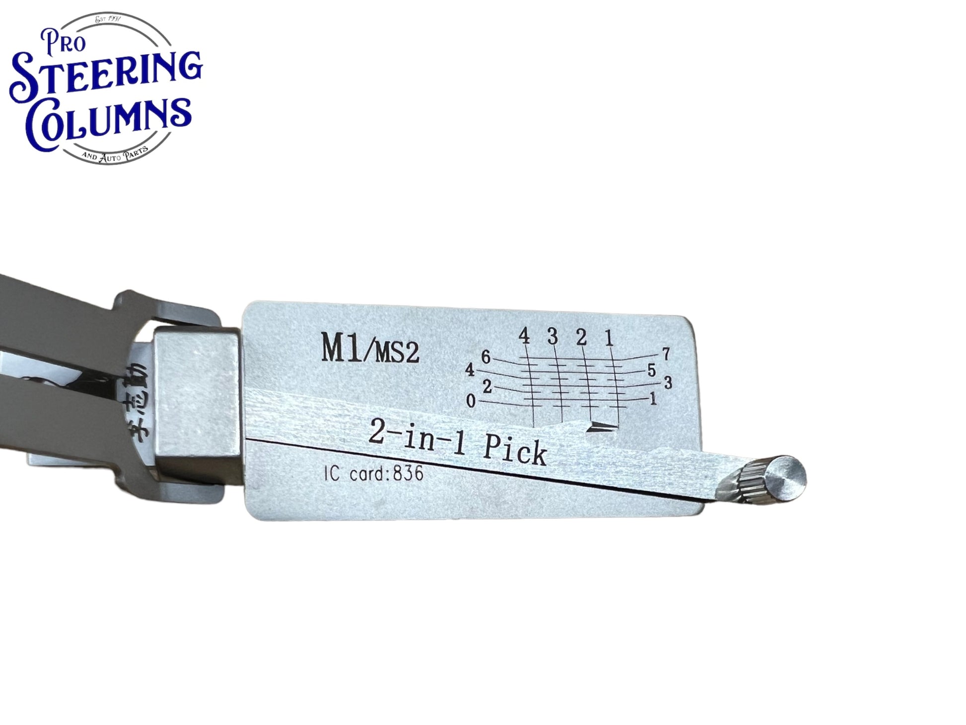 Original Lishi 2 in 1 M1 MS2 Master Pick & Decoder Anti Glare Genuine New