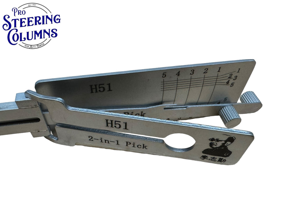 Original 2 in 1 Lishi H51 FO6 Ford 5 Cut Pick & Decoder New