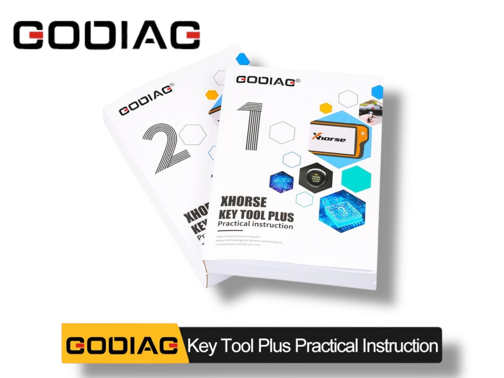 Godiag - Key Tool Plus Practical Instruction 1 & 2 Two Books for Locksmith and Vehicle Maintenance Engineer