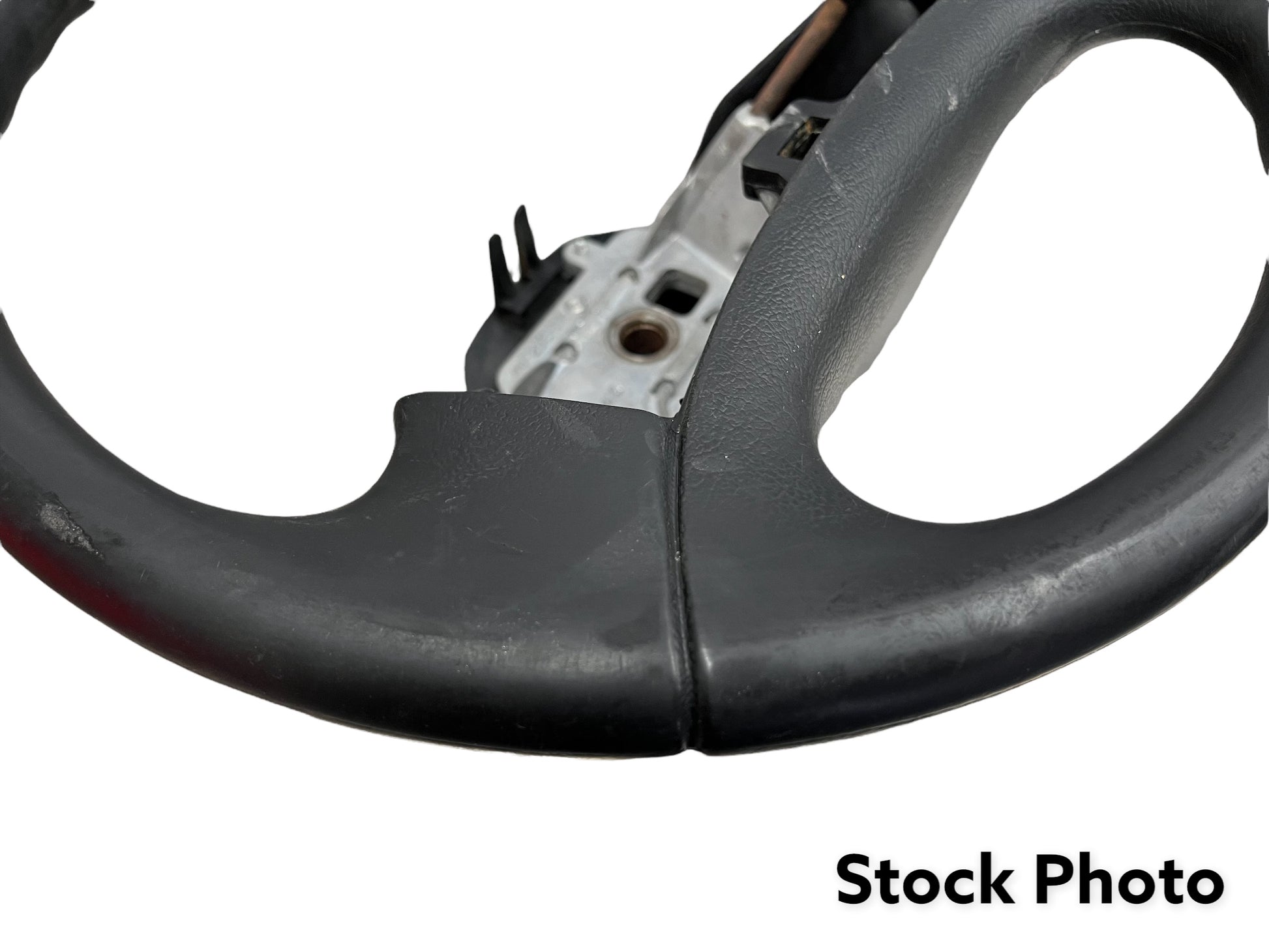 1992-1997 F-150 F-250 F-350 Bronco Steering Wheel Black Rubber Used OEM