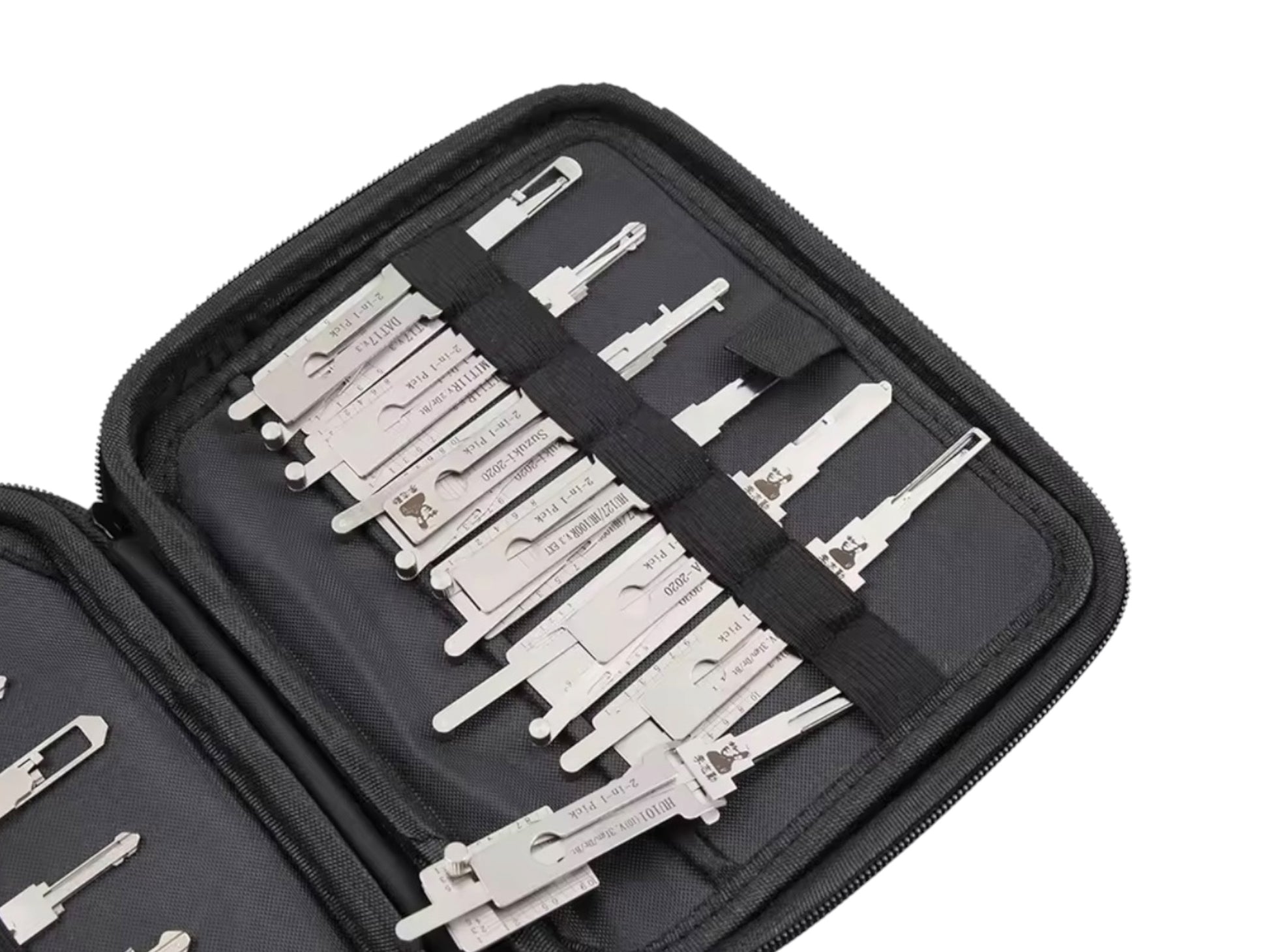 Lishi Tool Bag Storage Case with Magnetic Strip - 28 Slots