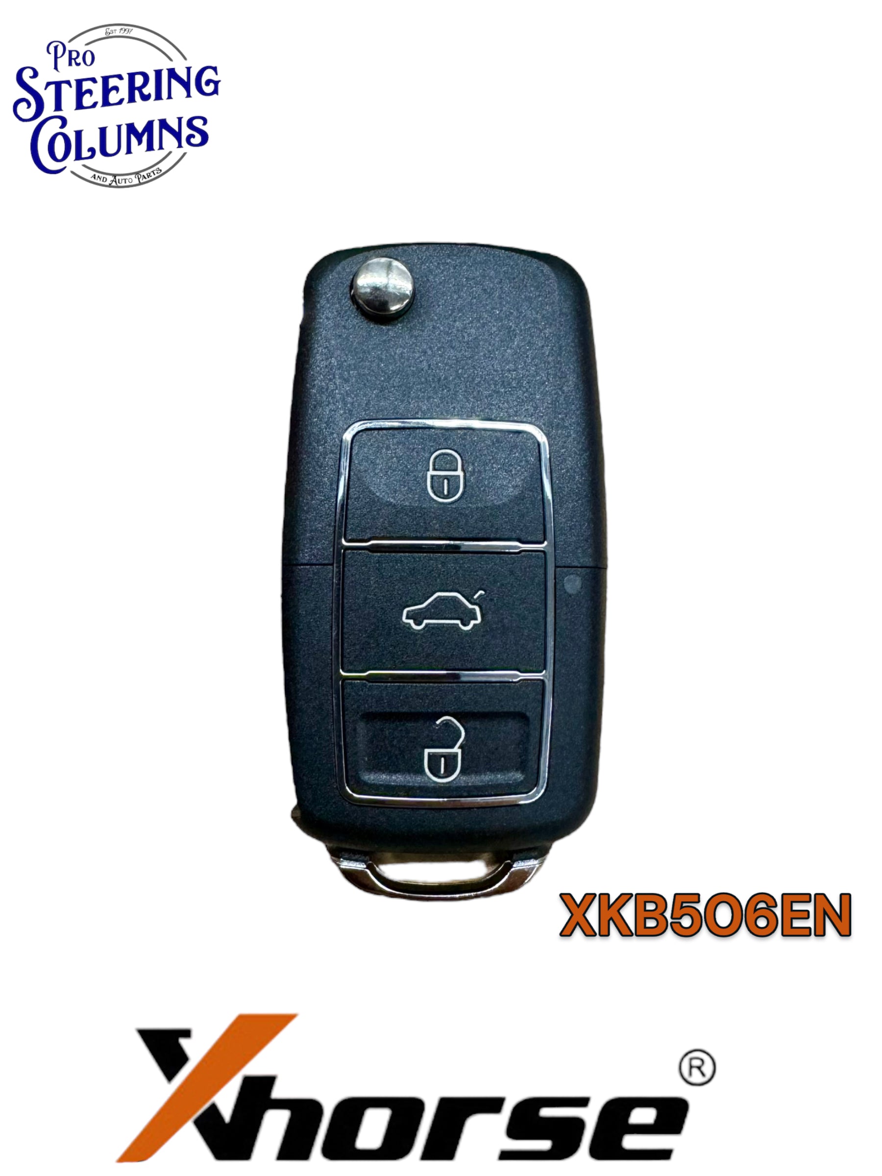 Xhorse Universal Flip Key Remote VW Style 3 Button New XKB506EN