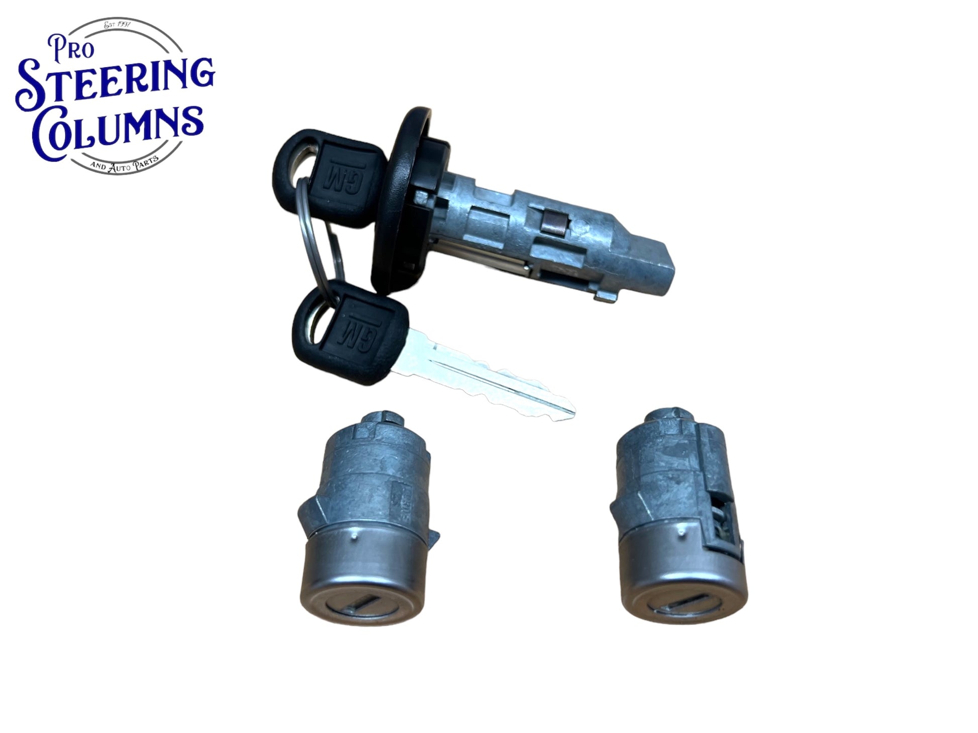 2001-2006 Avalanche Silverado Sierra Tahoe Ignition & Door Lock Cylinder Set 2 Keys New OEM