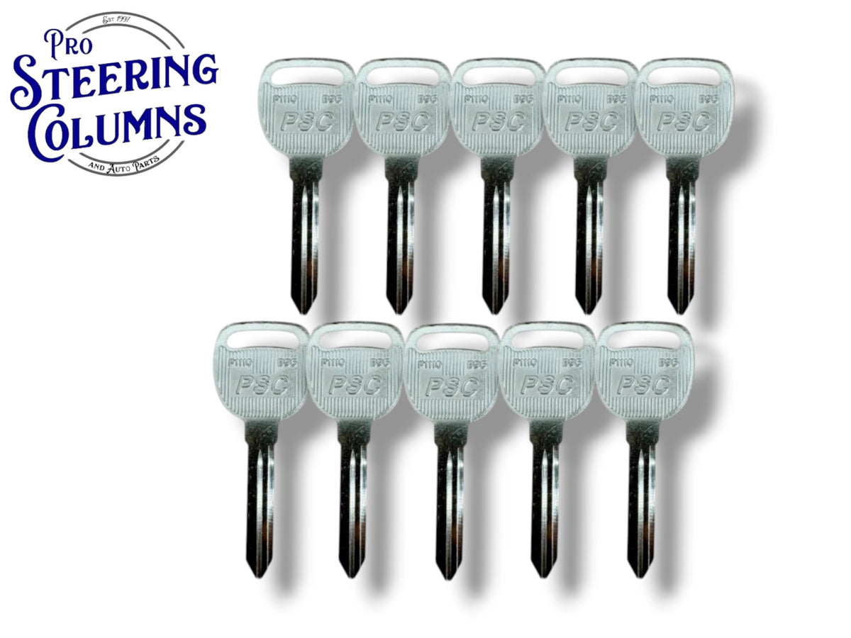 B96 GM Saturn Metal Key Blank P110 598007 (10 Pack)