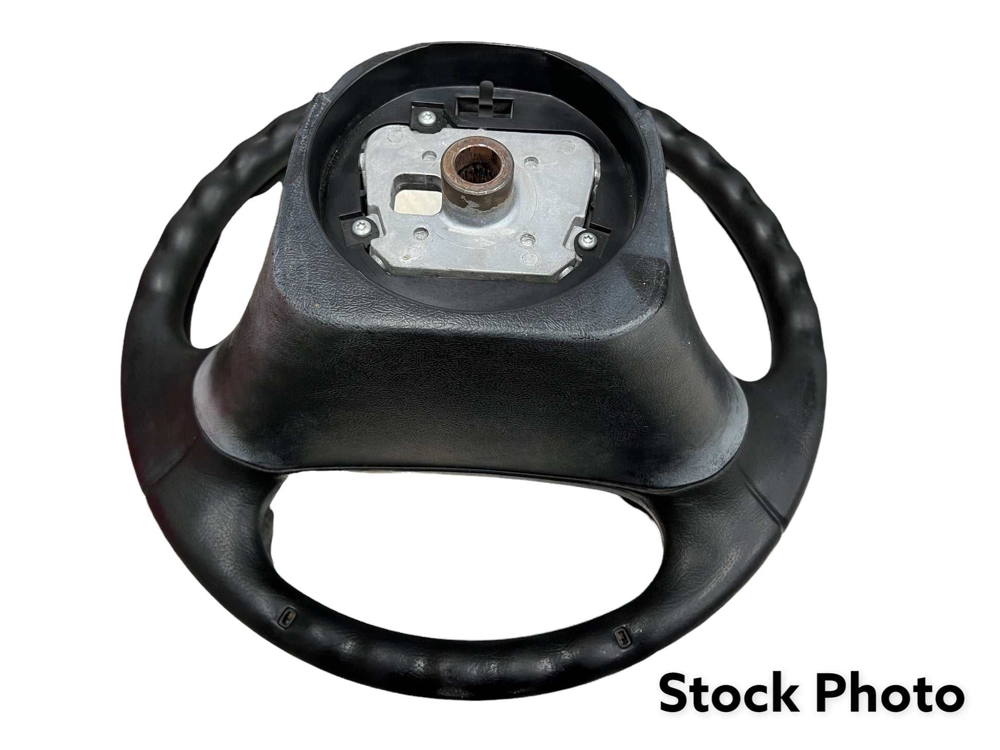 1992-1997 F-150 F-250 F-350 Bronco Steering Wheel Black Rubber Used OEM