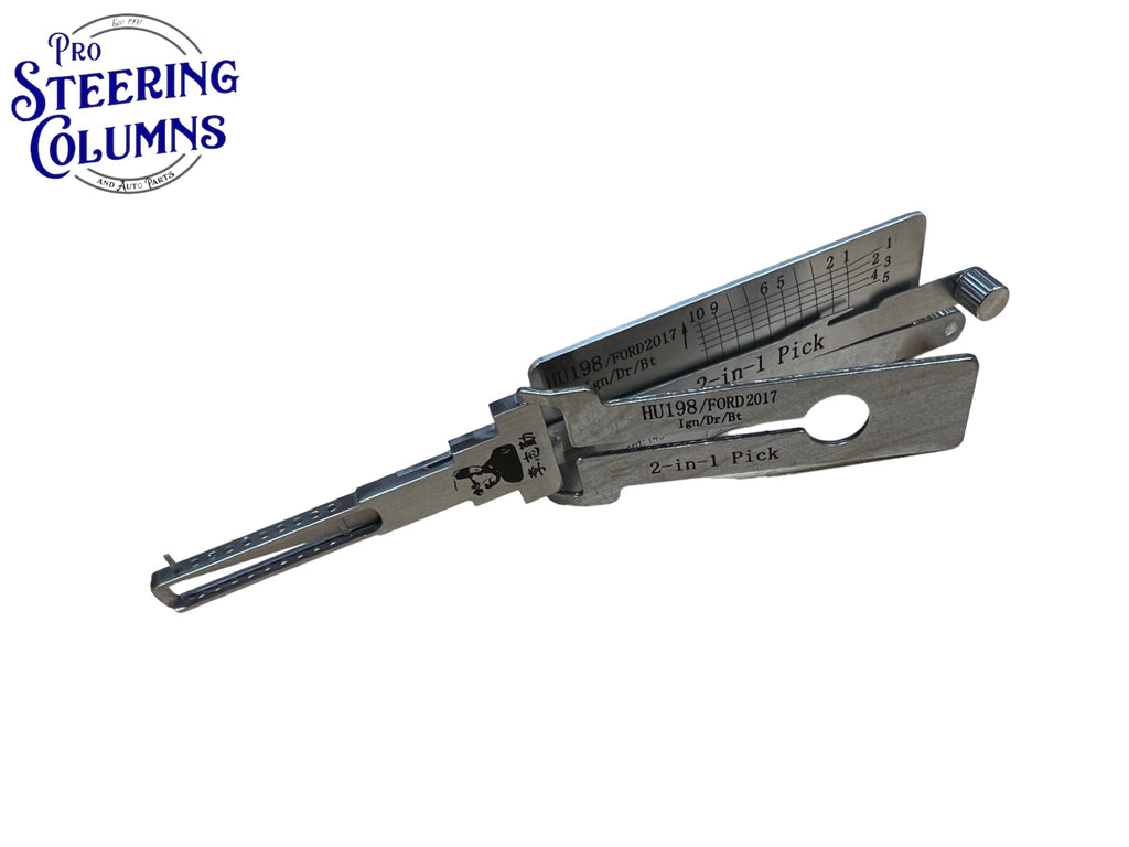 Original Lishi 2 in 1 HU198 Ford 2017 New Keyway Pick & Decoder Genuine New