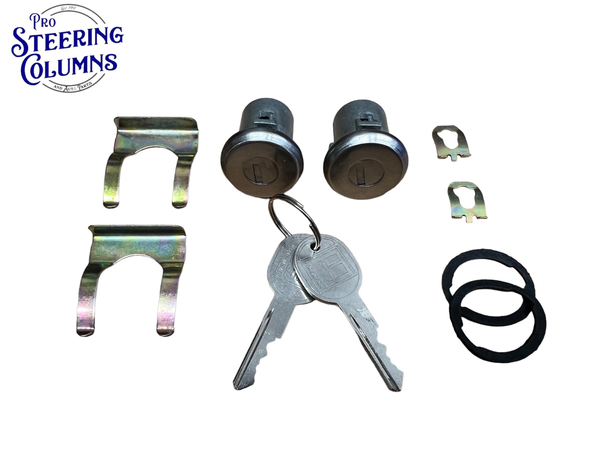 1967-1987 GM Pickup C10 K10 Series Door Lock Set 2 Keys New