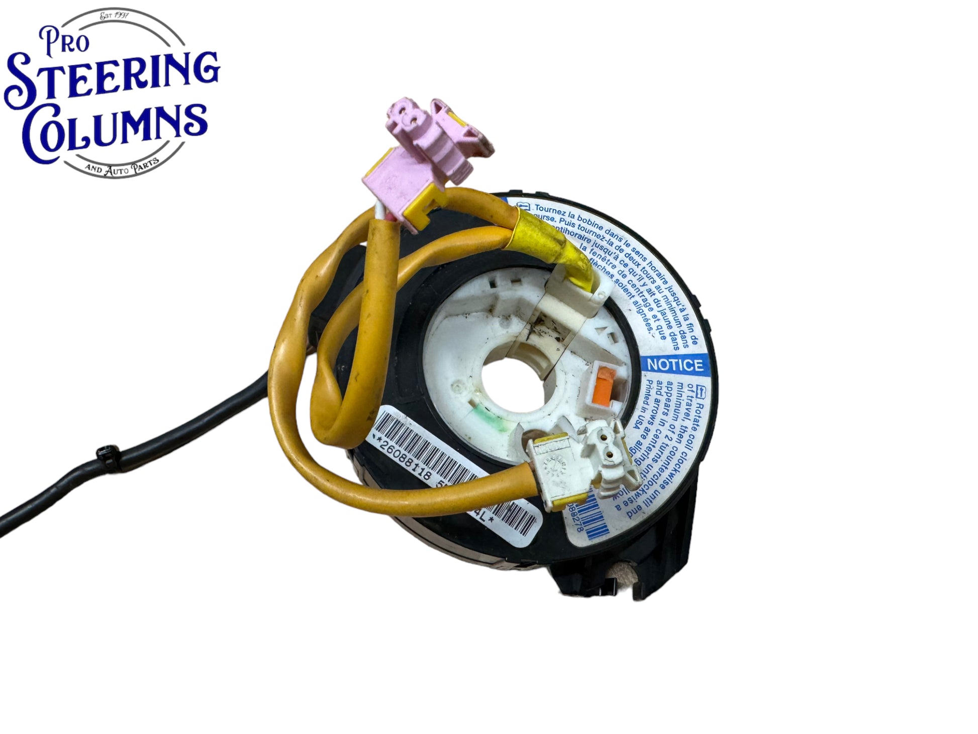 2003-2006 GM Silverado Sierra Tahoe Yukon Air Bag Clock Spring Without Function Used OEM 26088118