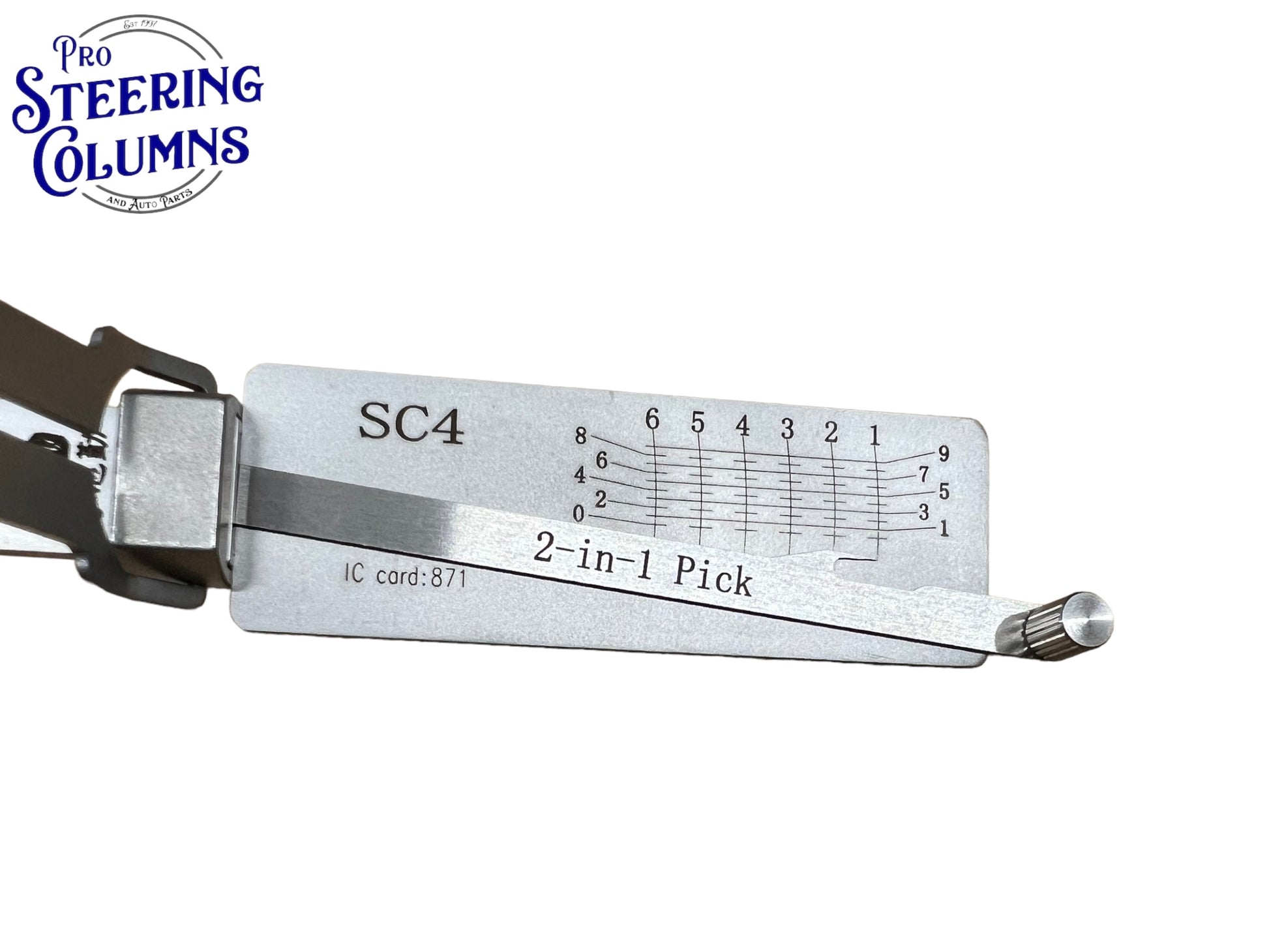 Original 2 In 1 Lishi SC4 Schlage 6-Pin Pick & Decoder Anti Glare Genuine New