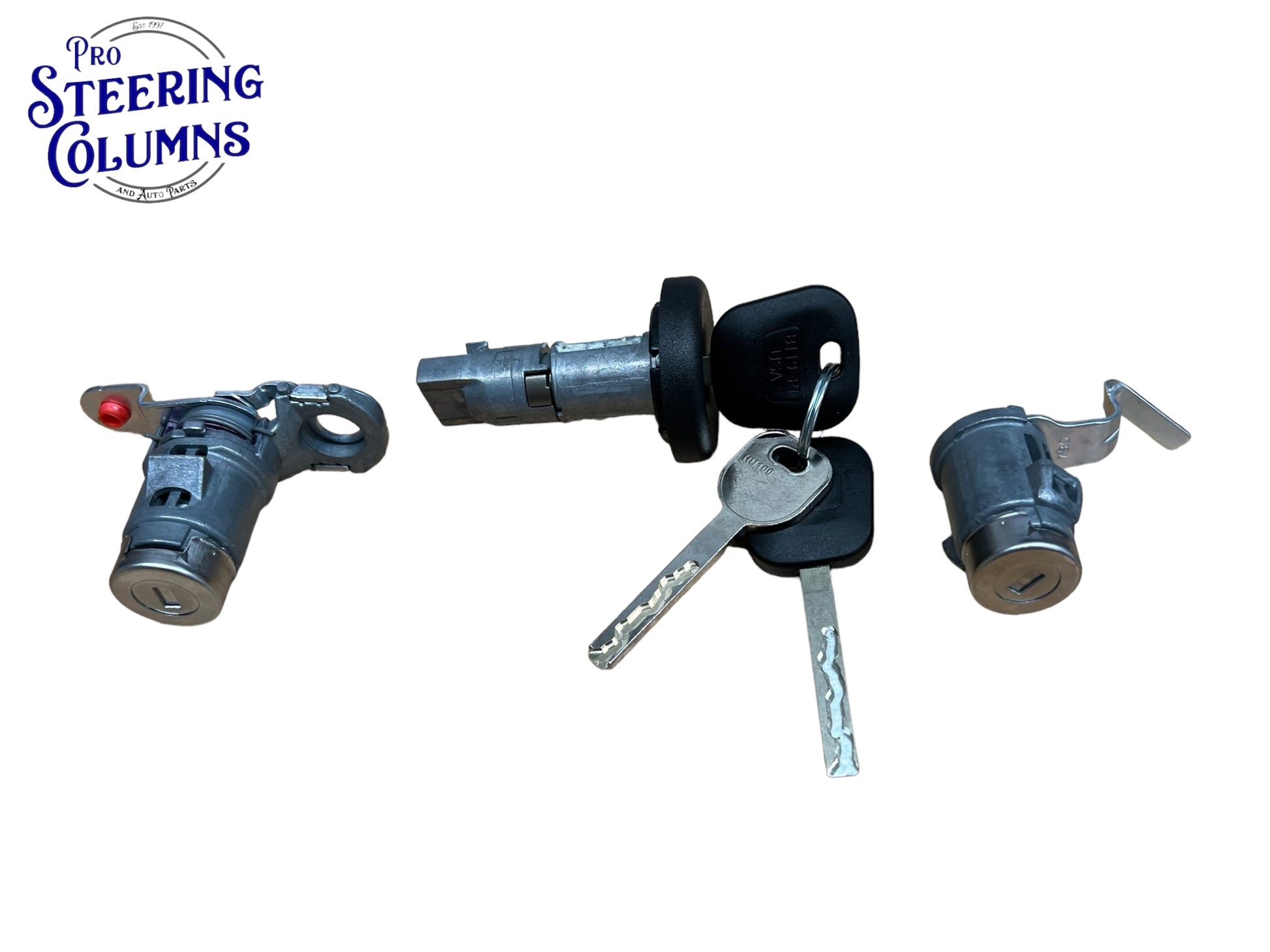 2014-2019 GM Silverado Sierra Ignition Door & Tailgate Lock Cylinder Set 2 Keys New OEM