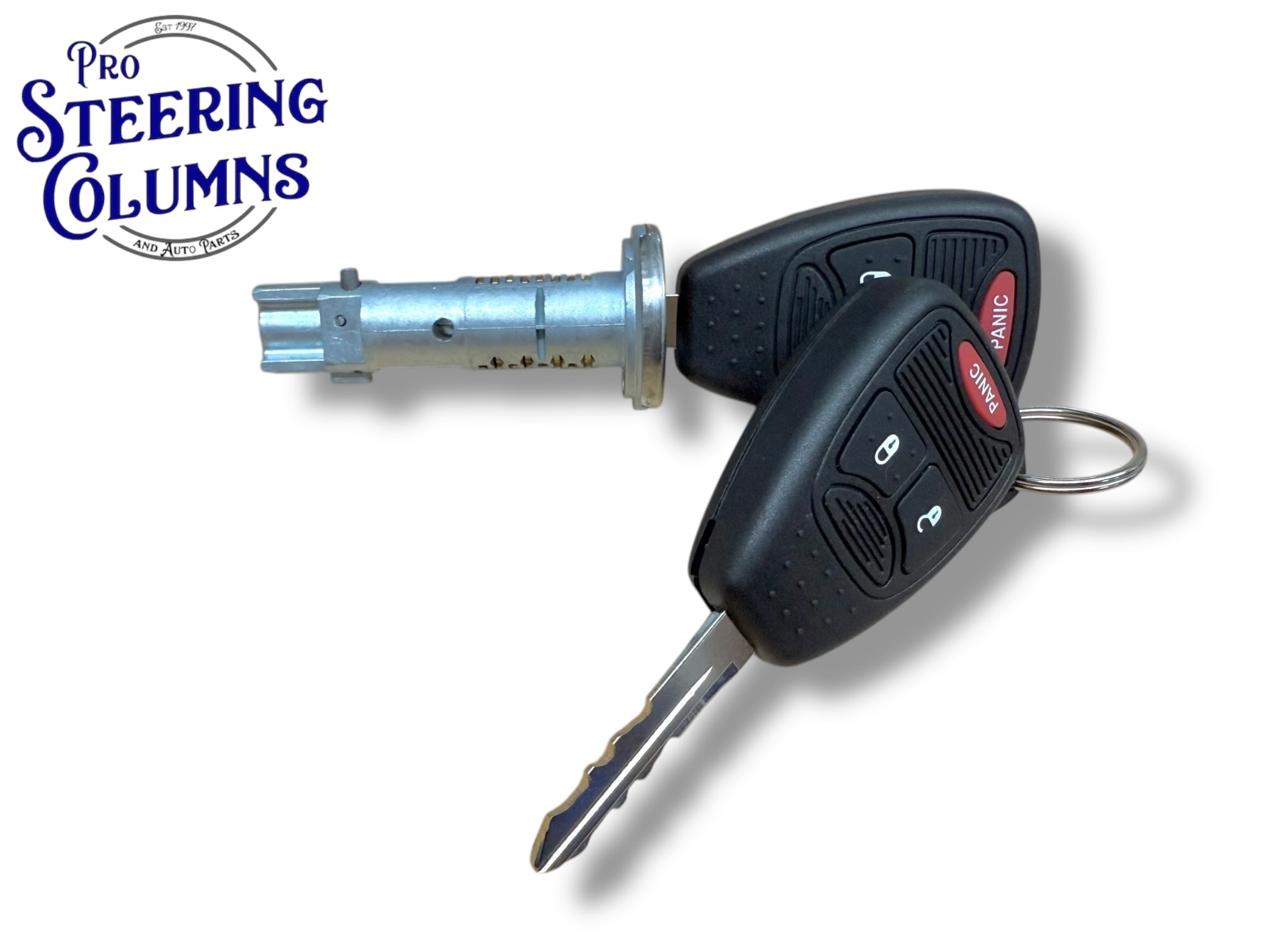 Ignition Lock Cylinder For 2007-2018 Jeep Wrangler, Coded With 4-Button Key Shell, PSC 708742