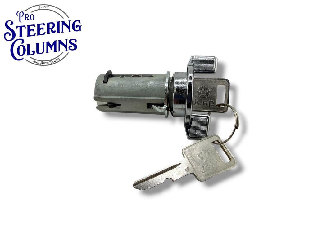 73-90 Jeep CJ5 CJ7 Wrangler Ignition Door & Tailgate Lock Cylinder Set (Keyed Alike)