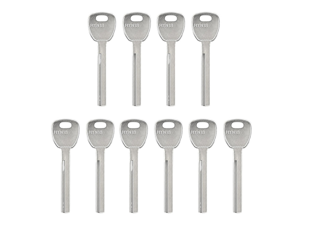 HY18 / HYN18 - Hyundai Metal Key Blank (Aftermarket) (10 Pack)