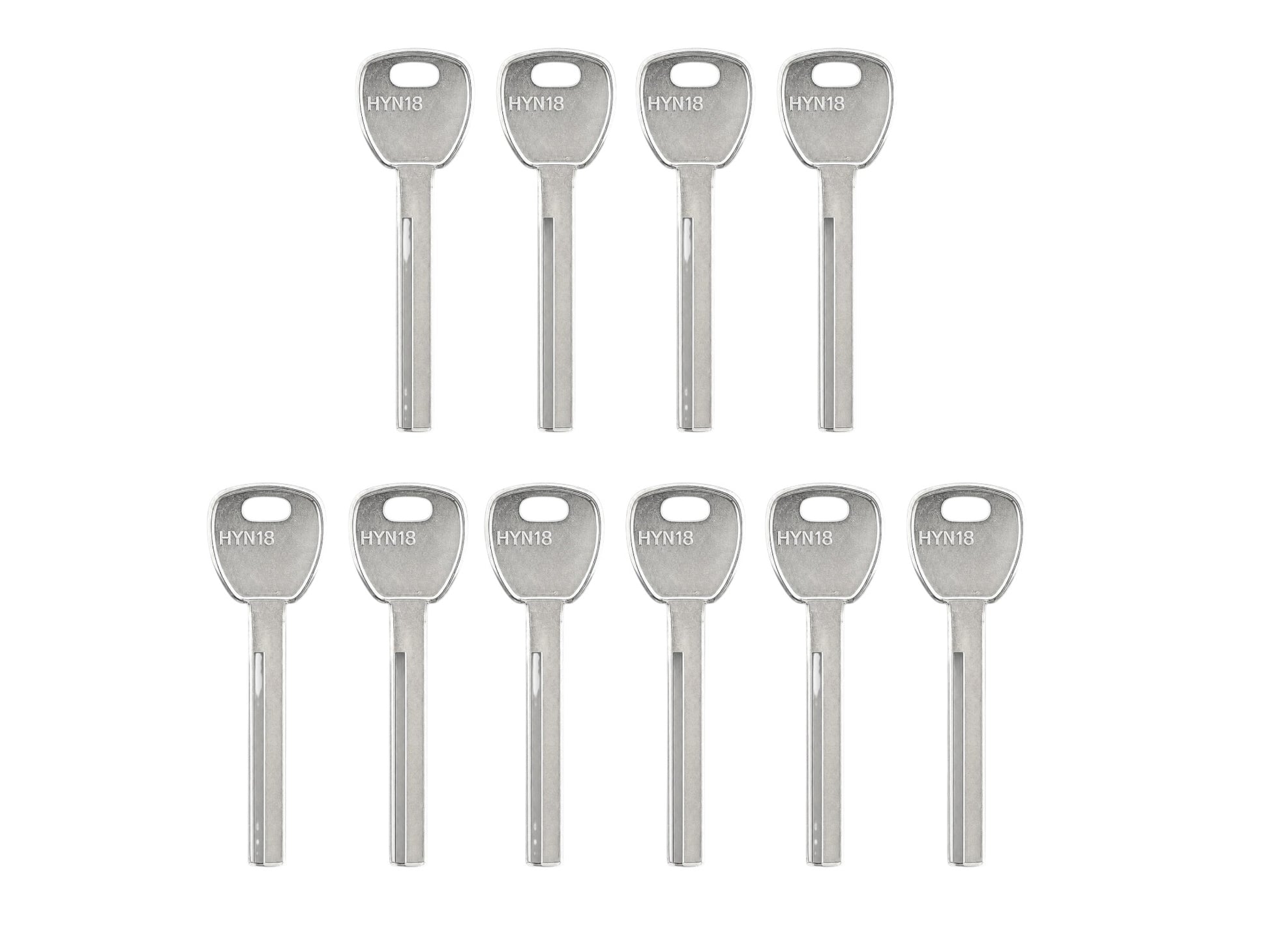 HY18 / HYN18 - Hyundai Metal Key Blank (Aftermarket) (10 Pack)