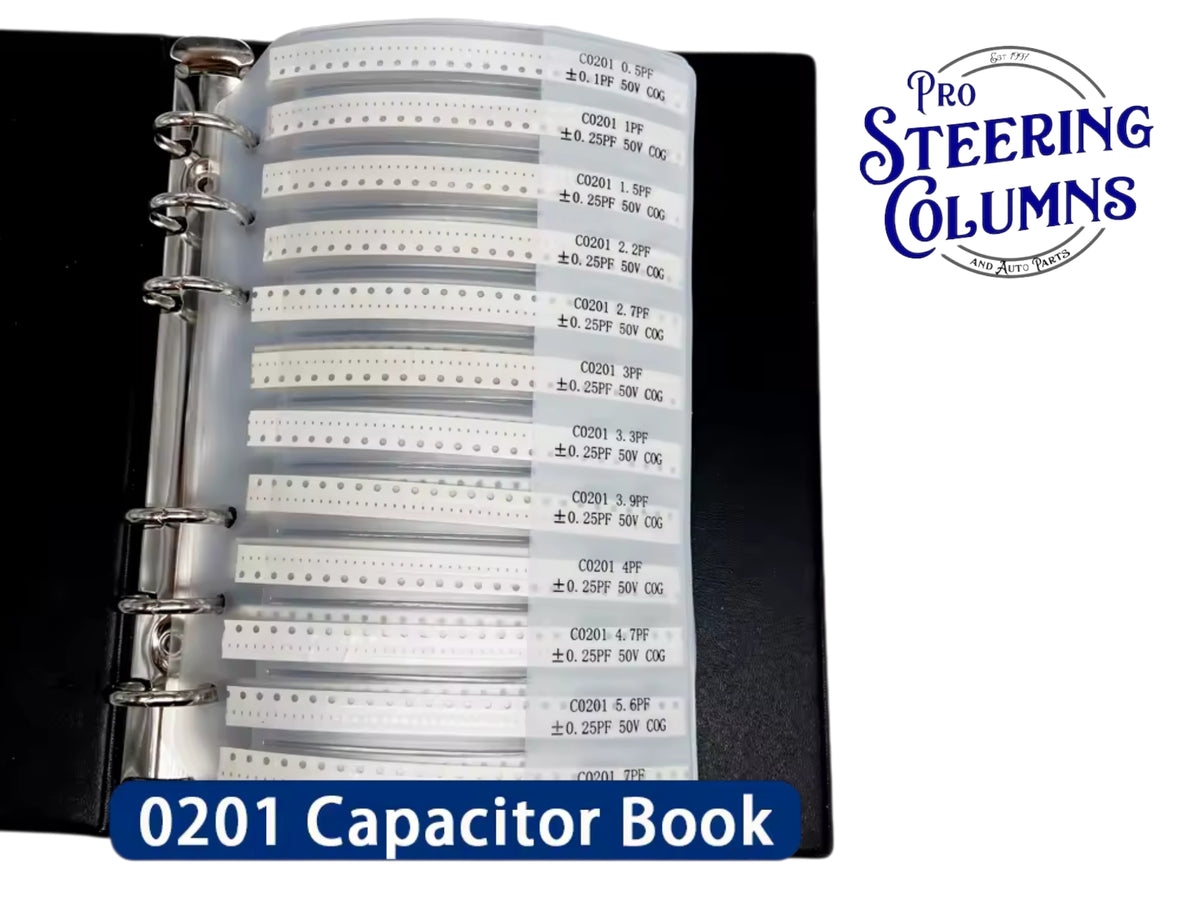 0201 Capacitor Sample Book 50 Values / 50 Pcs