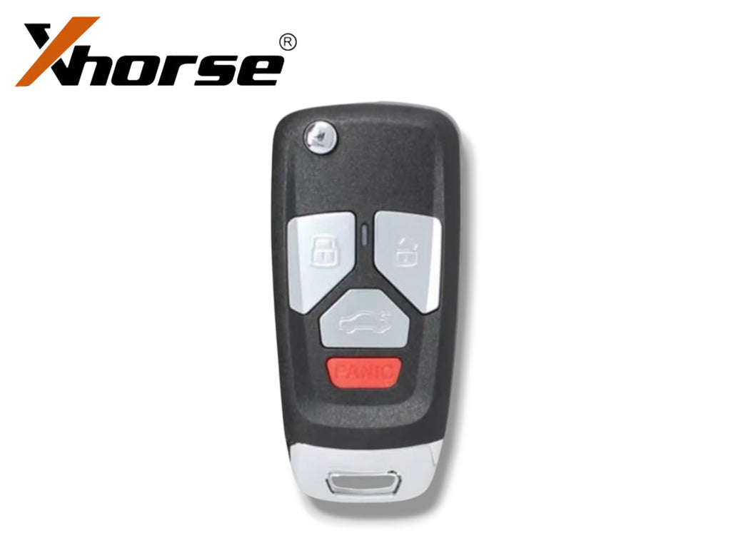 Xhorse Universal Flip Key Remote Audi Style 4-Button Wired XKAU02EN