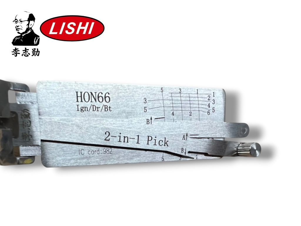 Original Lishi 2 in 1 HON66 Honda Pick & Decoder Genuine New