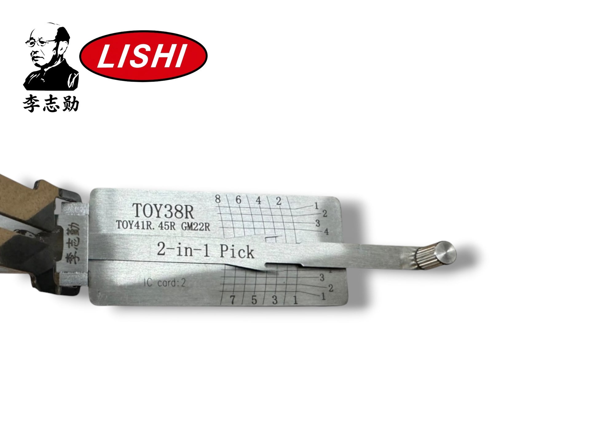 Original Lishi 2 in 1 TOY38R TR40 TR44 Toyota Pick & Decoder Genuine New