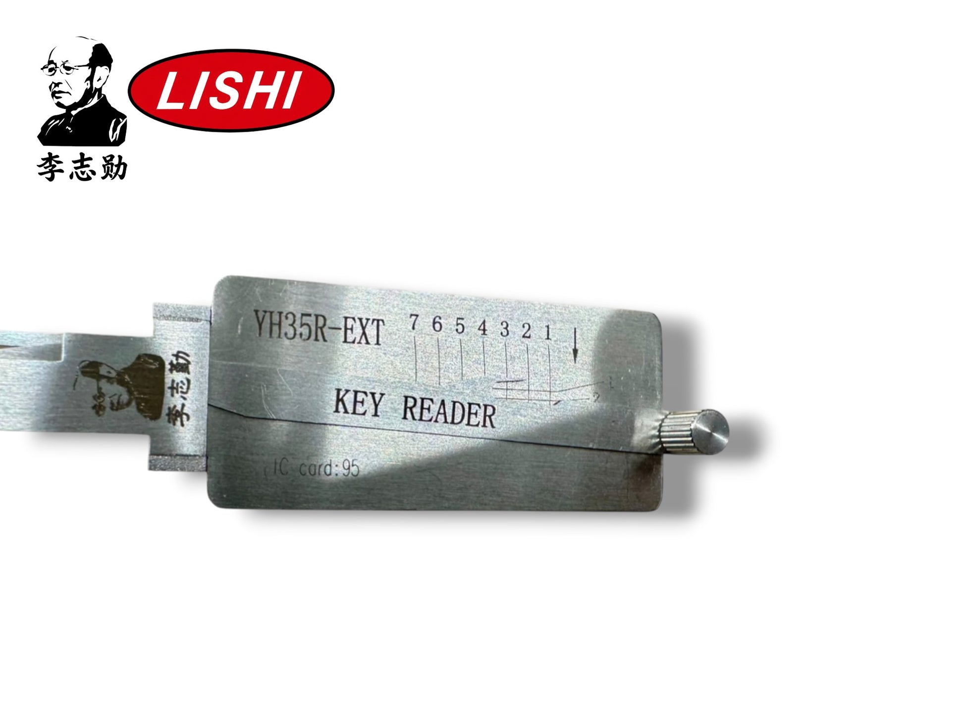 Original Lishi 2 in 1 Yamaha Motorcycle YH35R Extended Reader Magnetic Gate Recessed Ignition Decoder Genuine New