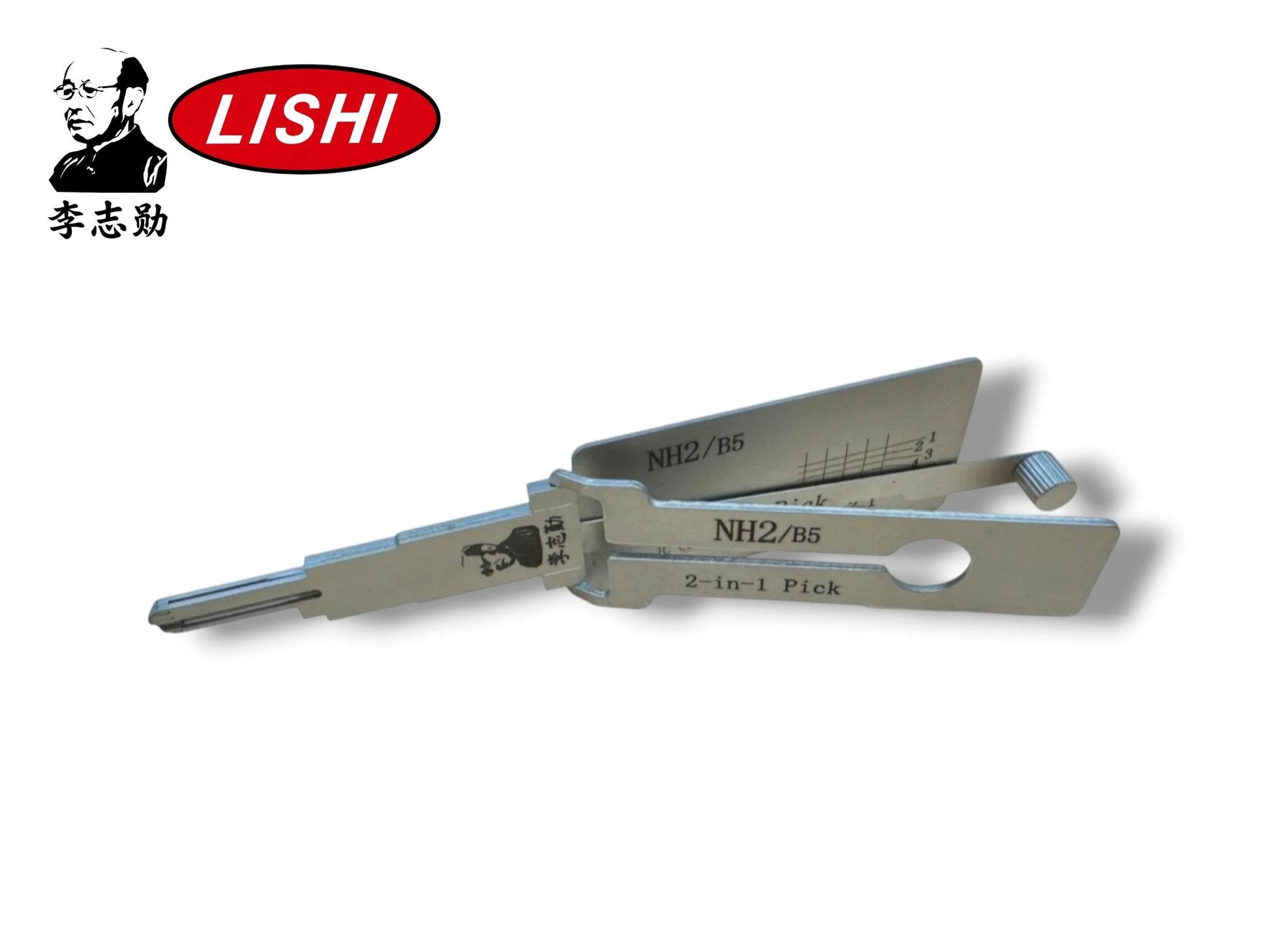 Original Lishi 2 in 1 NH2 B5 IC49 Pick & Decoder Anti Glare Genuine New