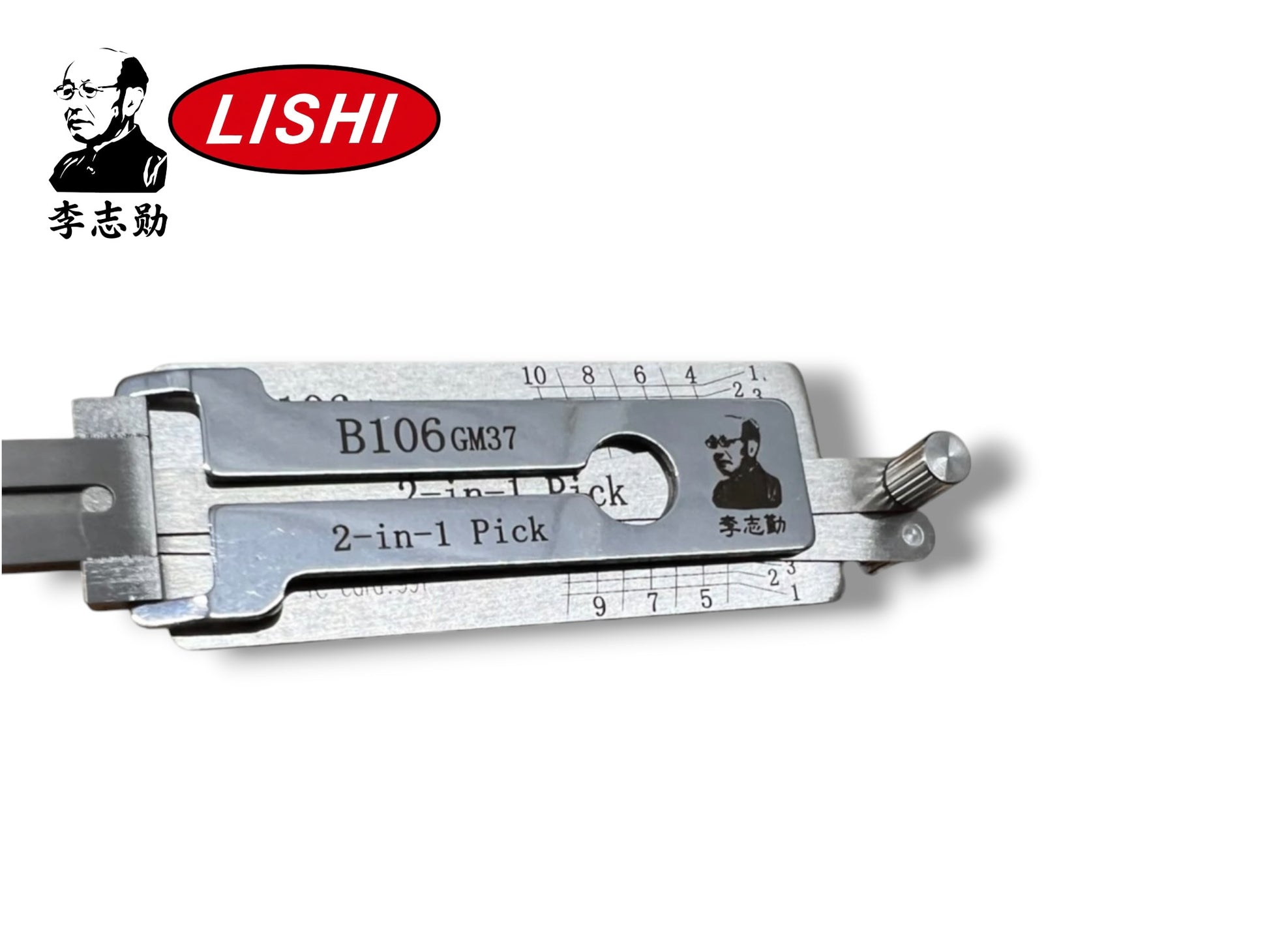 Original Lishi 2 in 1 GM37 B106 GM Non Warded Pick & Decoder Genuine New