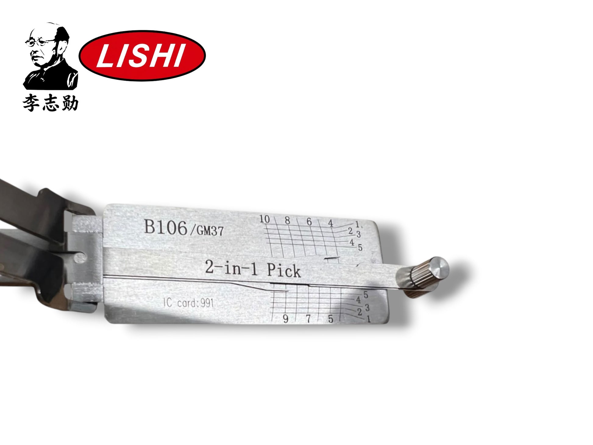 Original Lishi 2 in 1 GM37 B106 GM Non Warded Pick & Decoder Genuine New