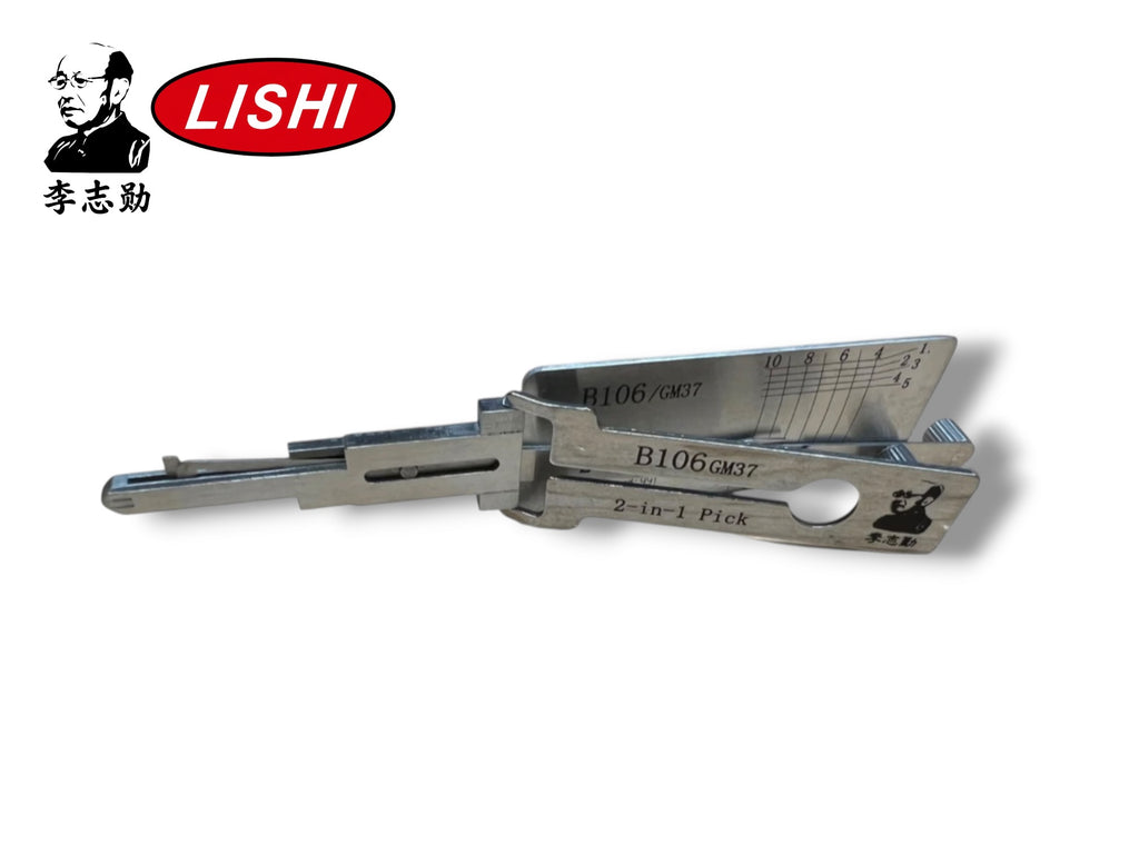 Original Lishi 2 in 1 GM37 B106 GM Non Warded Pick & Decoder Genuine New
