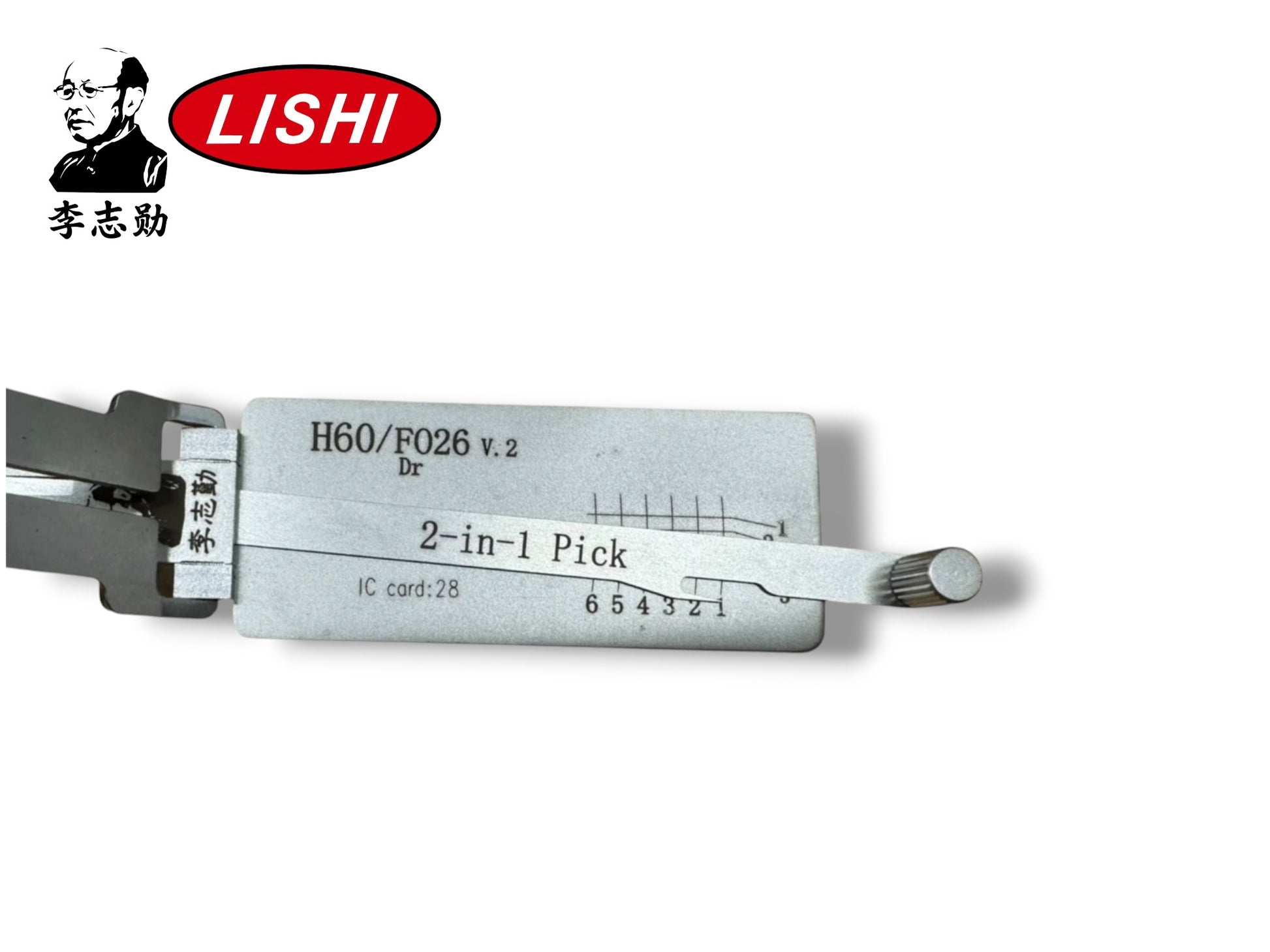 Original 2 in 1 Lishi H60 FO26 Ford 10 Cut Pick & Decoder New