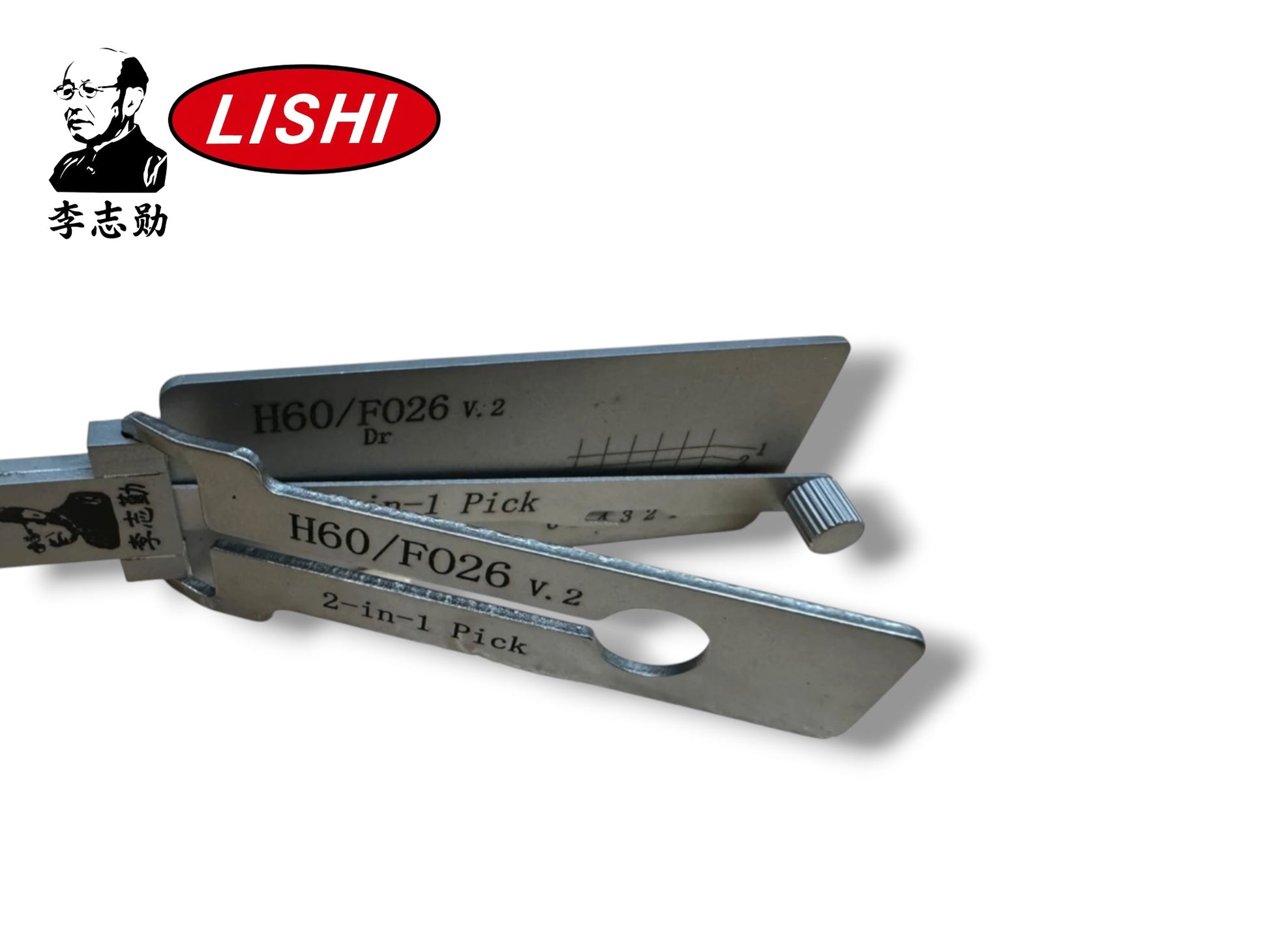Original 2 in 1 Lishi H60 FO26 Ford 10 Cut Pick & Decoder New
