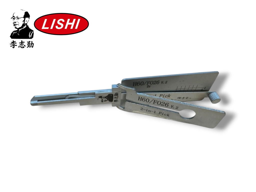 Original 2 in 1 Lishi H60 FO26 Ford 10 Cut Pick & Decoder New