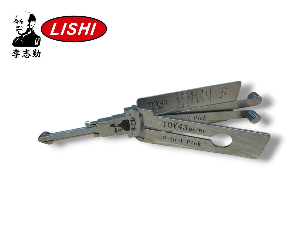 Original Lishi 2 in 1 Toyota TOY43 Door & Trunk 8-Cut Pick & Decoder Genuine New