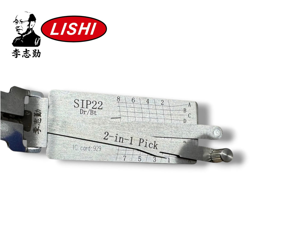Original 2 in 1 Lishi SIP22 Fiat Dodge Jeep Ferrari Pick & Decoder New