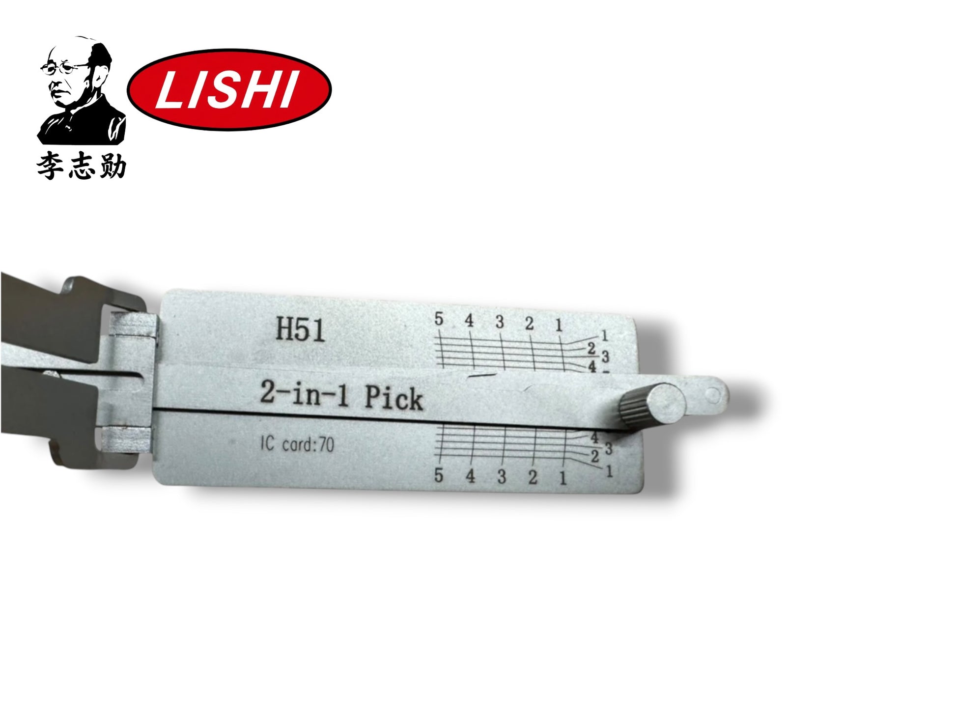 Original 2 in 1 Lishi H51 FO6 Ford 5 Cut Pick & Decoder New