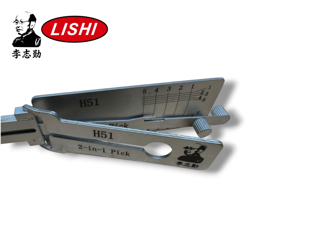 Original 2 in 1 Lishi H51 FO6 Ford 5 Cut Pick & Decoder New