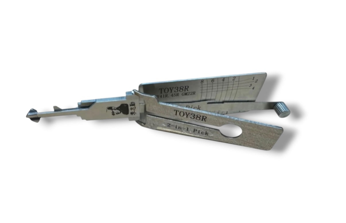 Original Lishi 2 in 1 TOY38R TR40 TR44 Toyota Pick & Decoder Genuine New