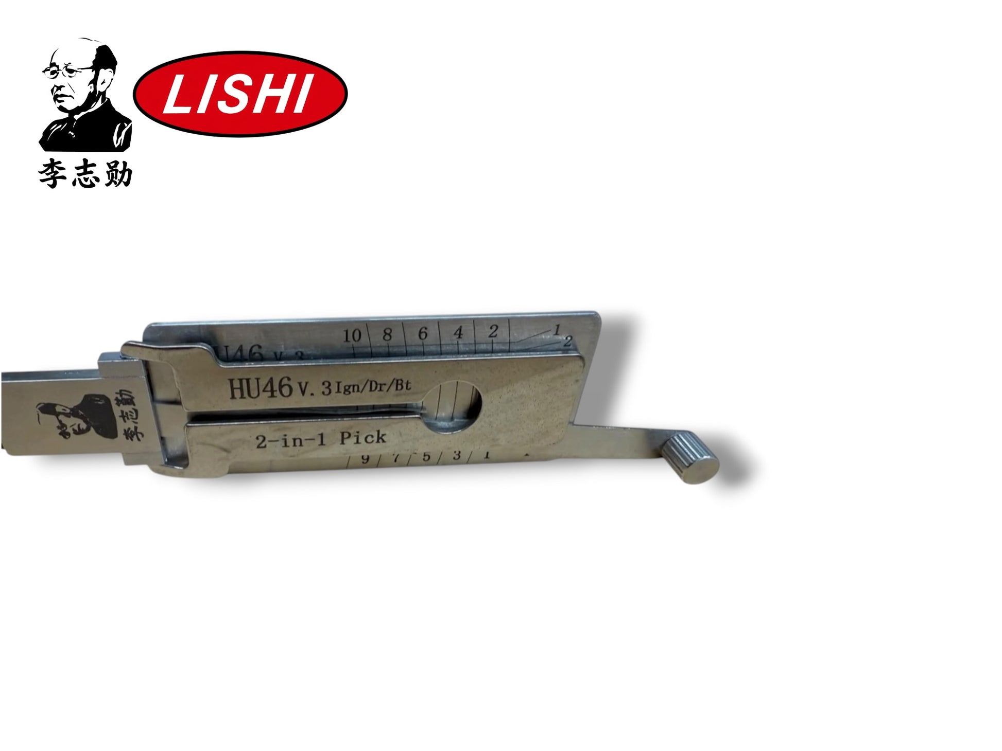 Original Lishi 2 in 1 HU46 GM 10-Cut Pick & Decoder Genuine New