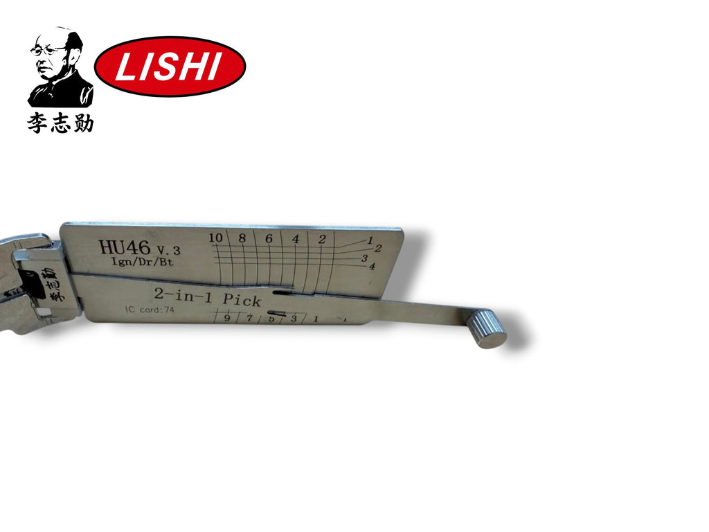 Original Lishi 2 in 1 HU46 GM 10-Cut Pick & Decoder Genuine New