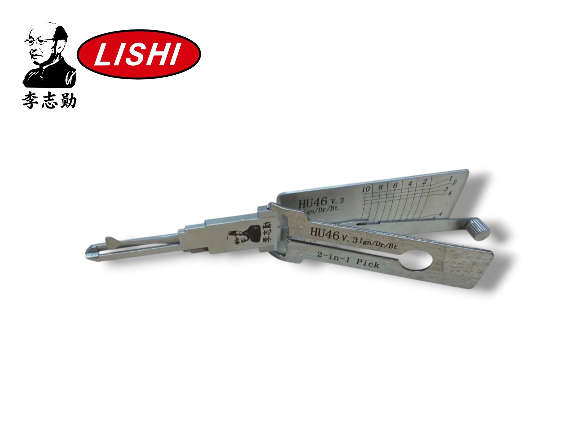 Original Lishi 2 in 1 HU46 GM 10-Cut Pick & Decoder Genuine New