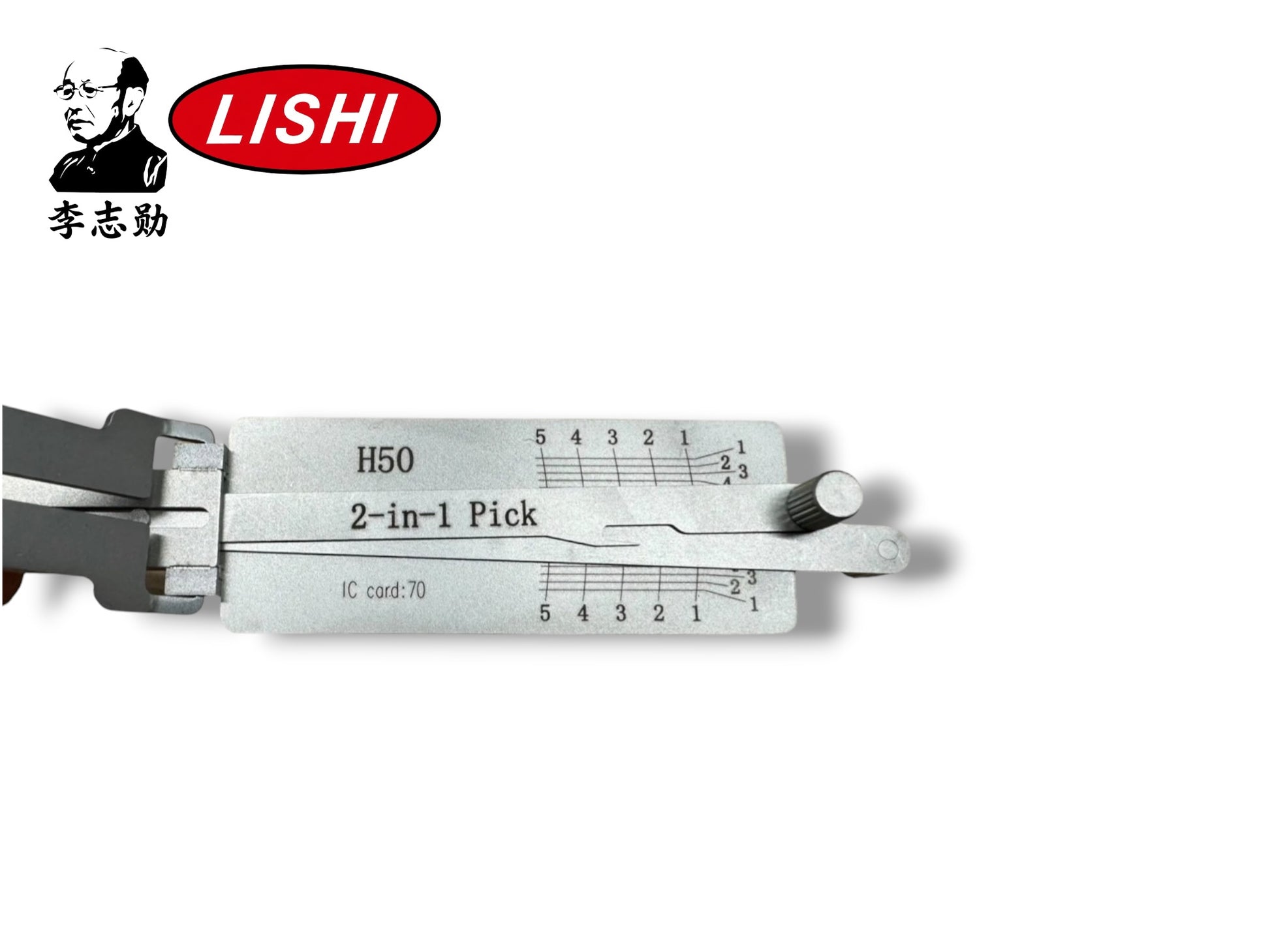 Original 2 in 1 Lishi H50 FO14R Ford 5 Cut Pick & Decoder New
