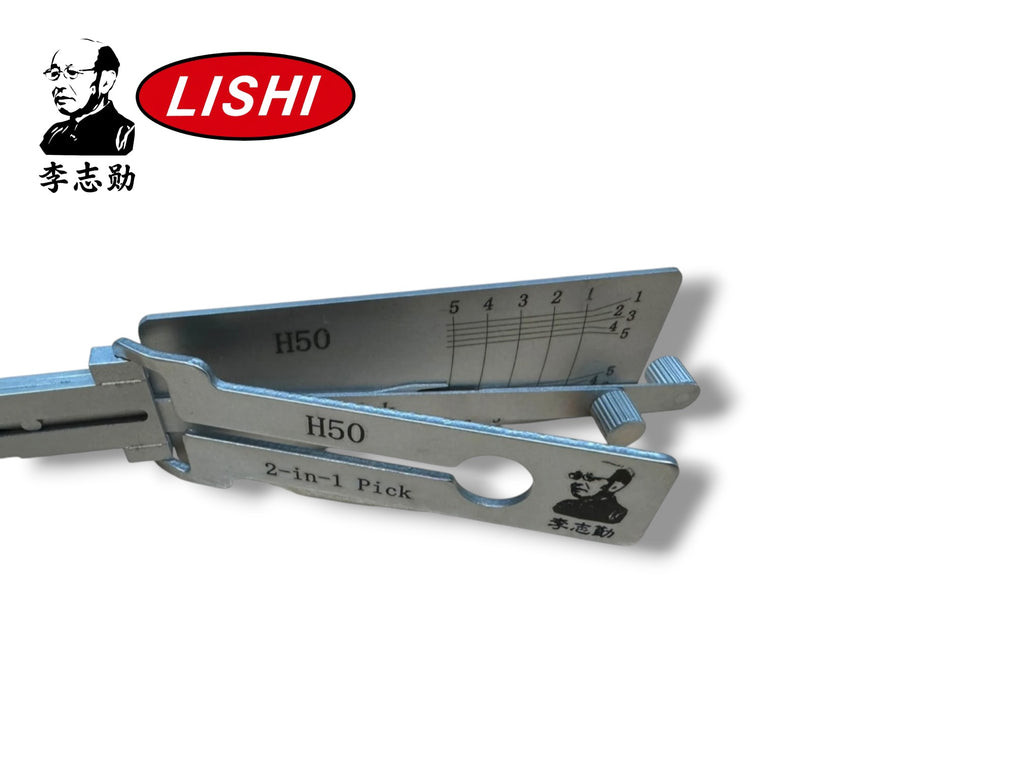 Original 2 in 1 Lishi H50 FO14R Ford 5 Cut Pick & Decoder New