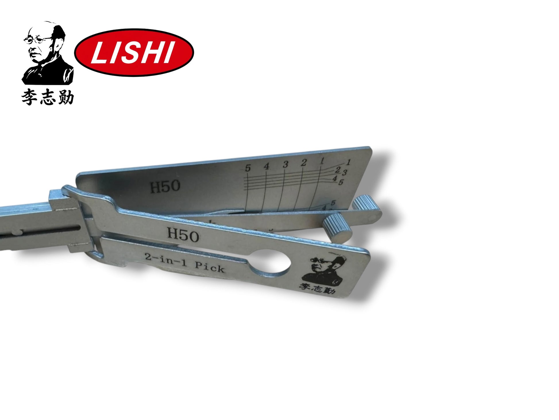 Original 2 in 1 Lishi H50 FO14R Ford 5 Cut Pick & Decoder New