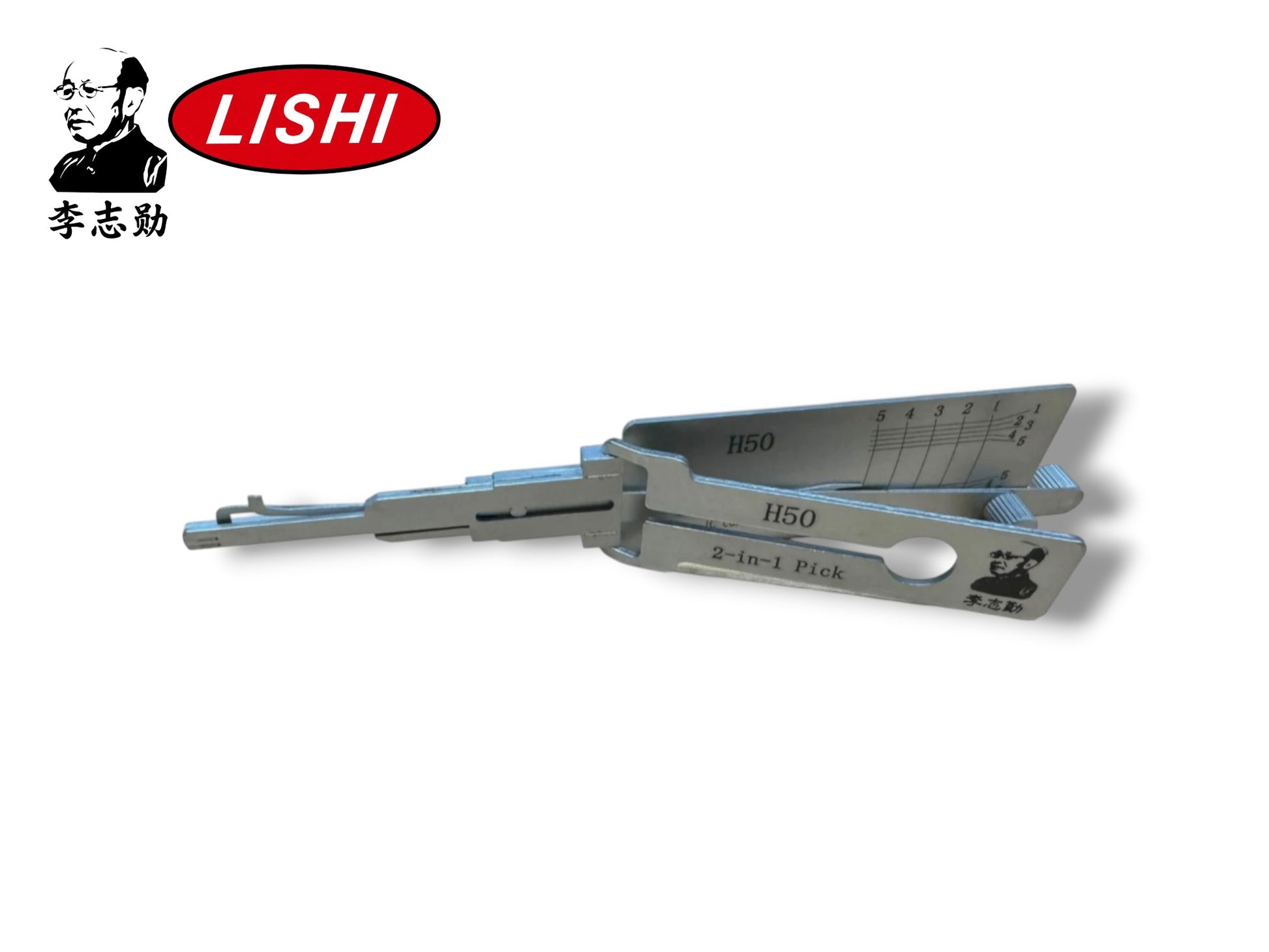 Original 2 in 1 Lishi H50 FO14R Ford 5 Cut Pick & Decoder New