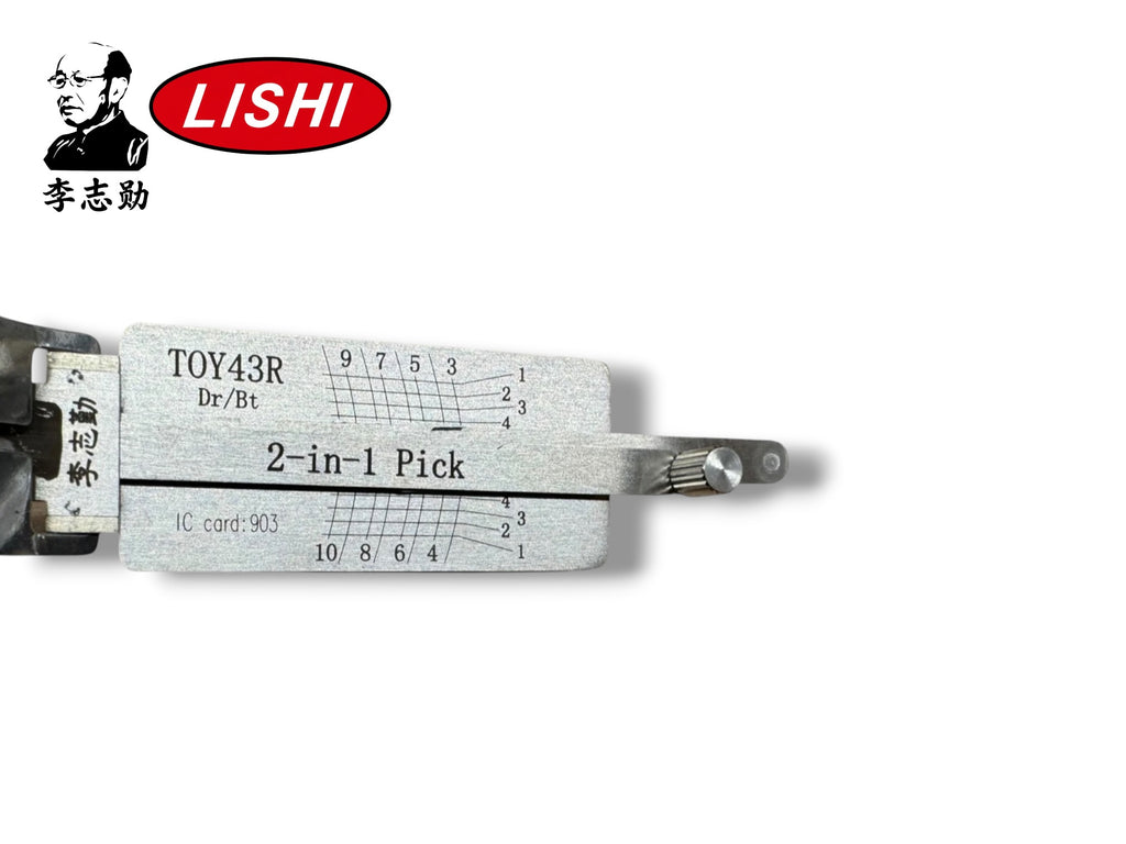 Original Lishi 2 in 1 TOY43R Door & Trunk 10-Cut Chevy GMC Subaru Pick & Decoder Genuine New