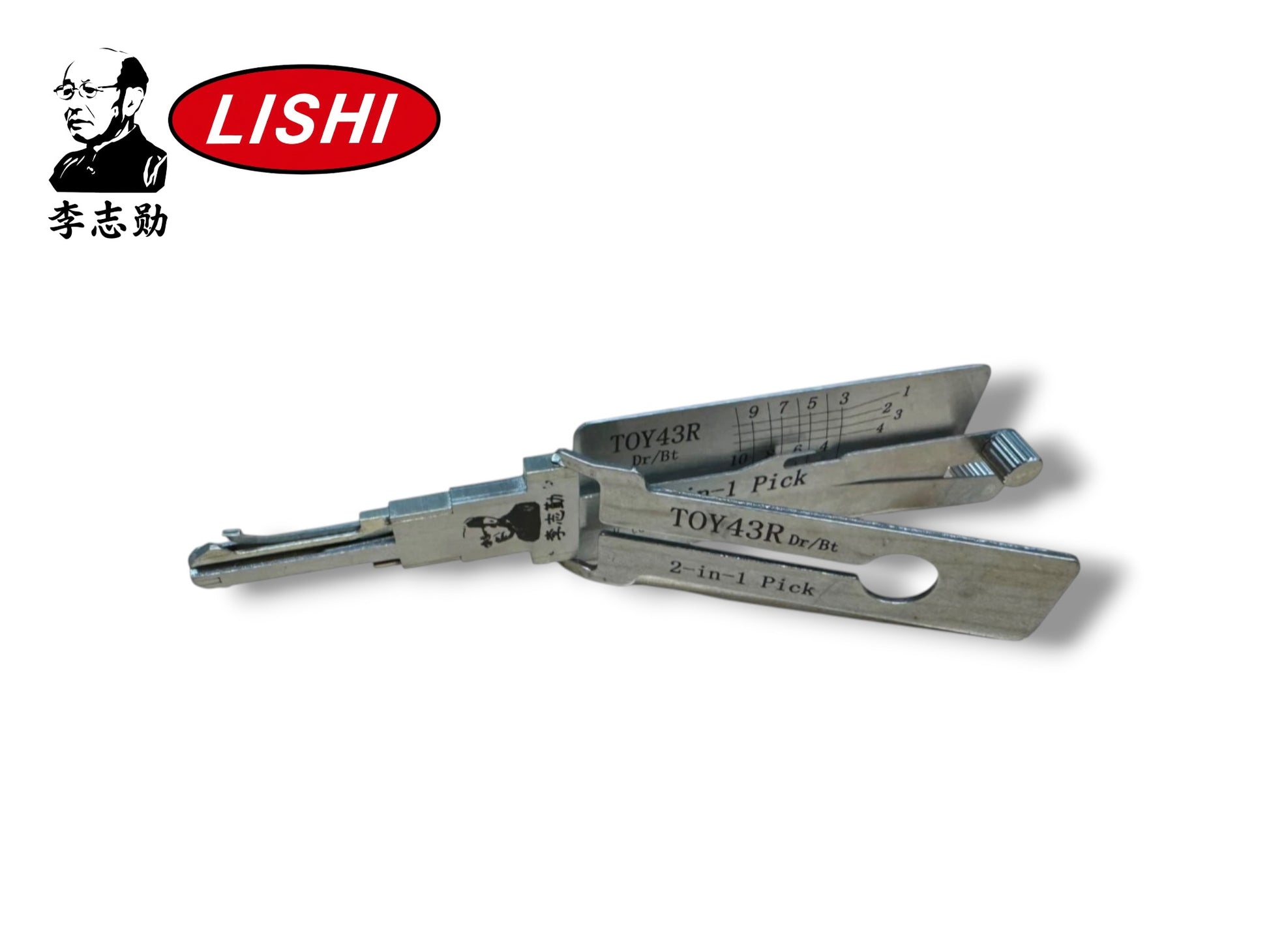 Original Lishi 2 in 1 TOY43R Door & Trunk 10-Cut Chevy GMC Subaru Pick & Decoder Genuine New