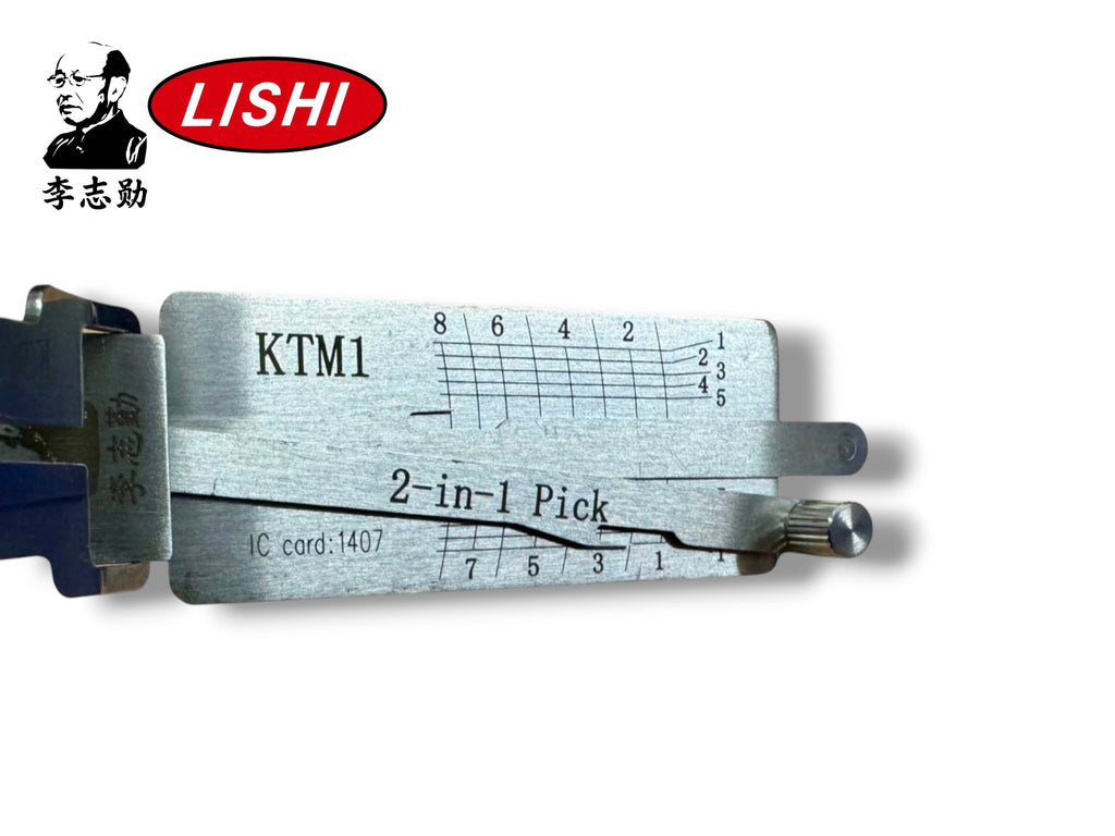 Original Lishi 2 in 1 KTM1 KTM Yamaha Motorbike Pick & Decoder Genuine New